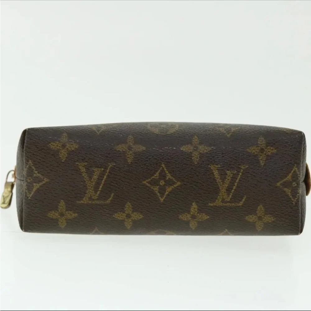 LOUIS VUITTON Monogram Pochette Cosmetic PM Cosmetic Pouch M47515 LV Auth 50453
